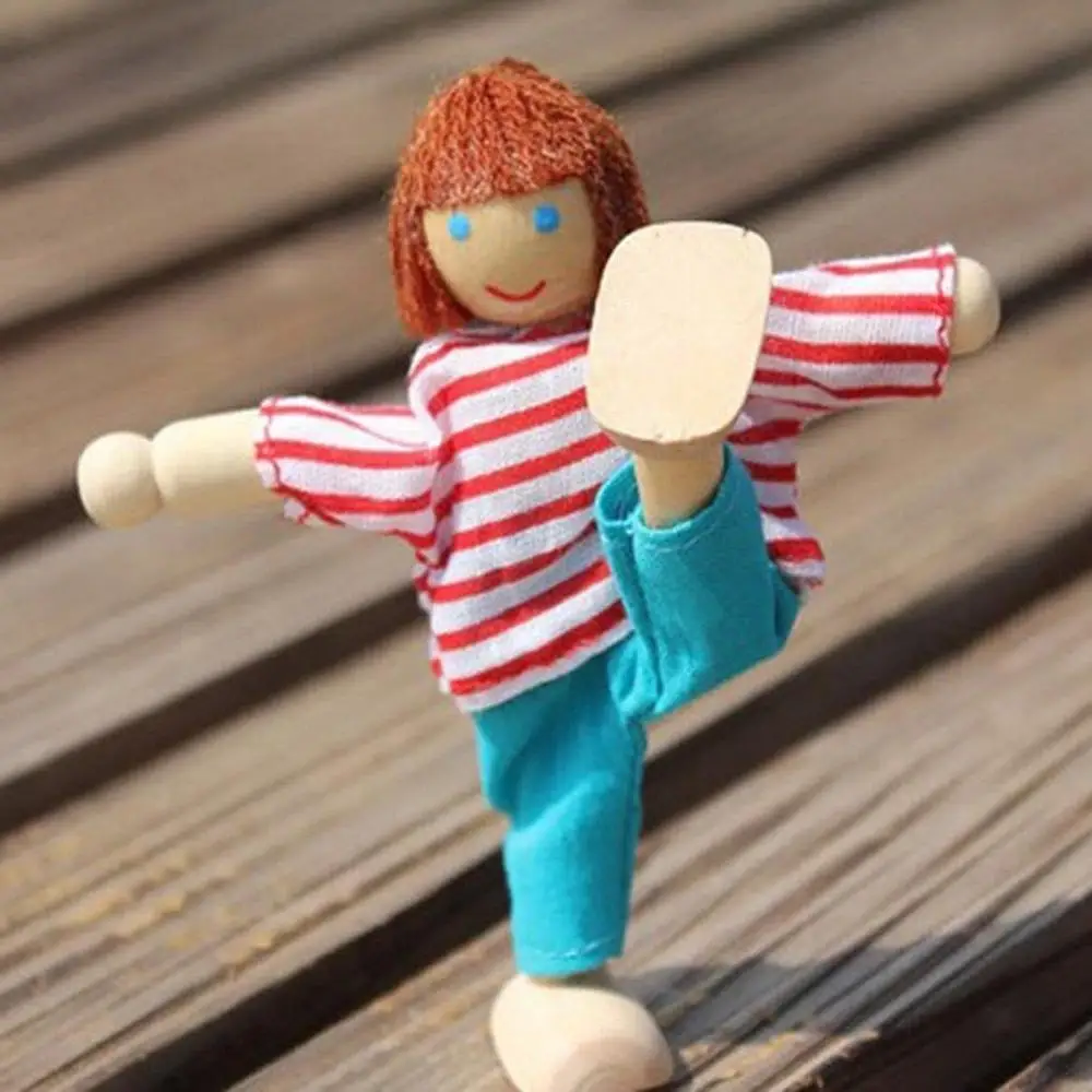 Мебель из дерева миниатюрная кукла для всей семьи 7 человек детей|Куклы| |