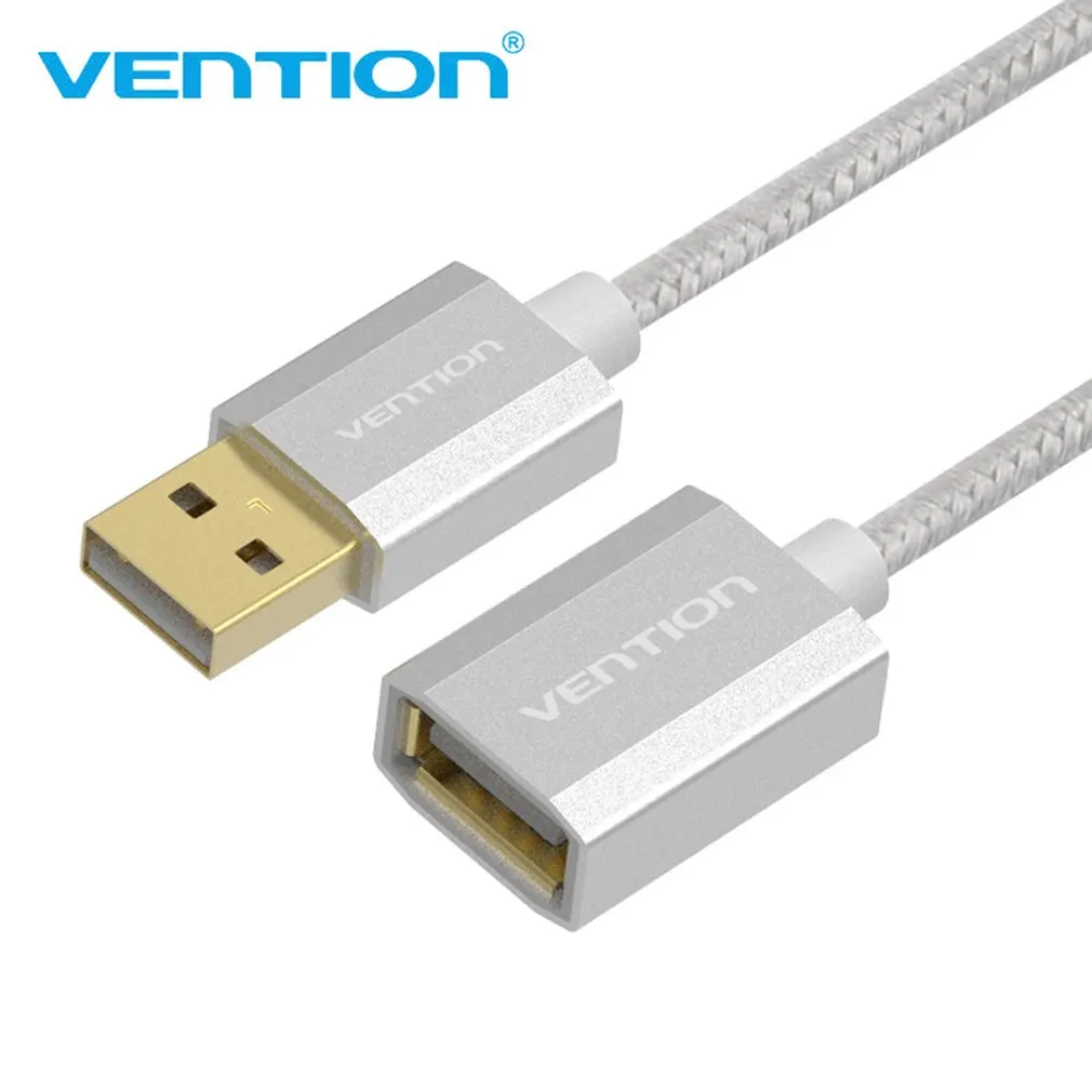 0.5m Gold plating USB 2,0 Мужской к женскому USB кабель 1,5 м 3 м 5 м удлинитель провод супер скорость Расширение синхронизации данных кабель для ПК ноутбука клавиатуры - Цвет: 0.5m Gold plating