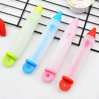silicone decorating pen chocolate decorating gun jam diy baking tool cookie icing piping pastry nozzles %e2%80%8bkitchen accessories