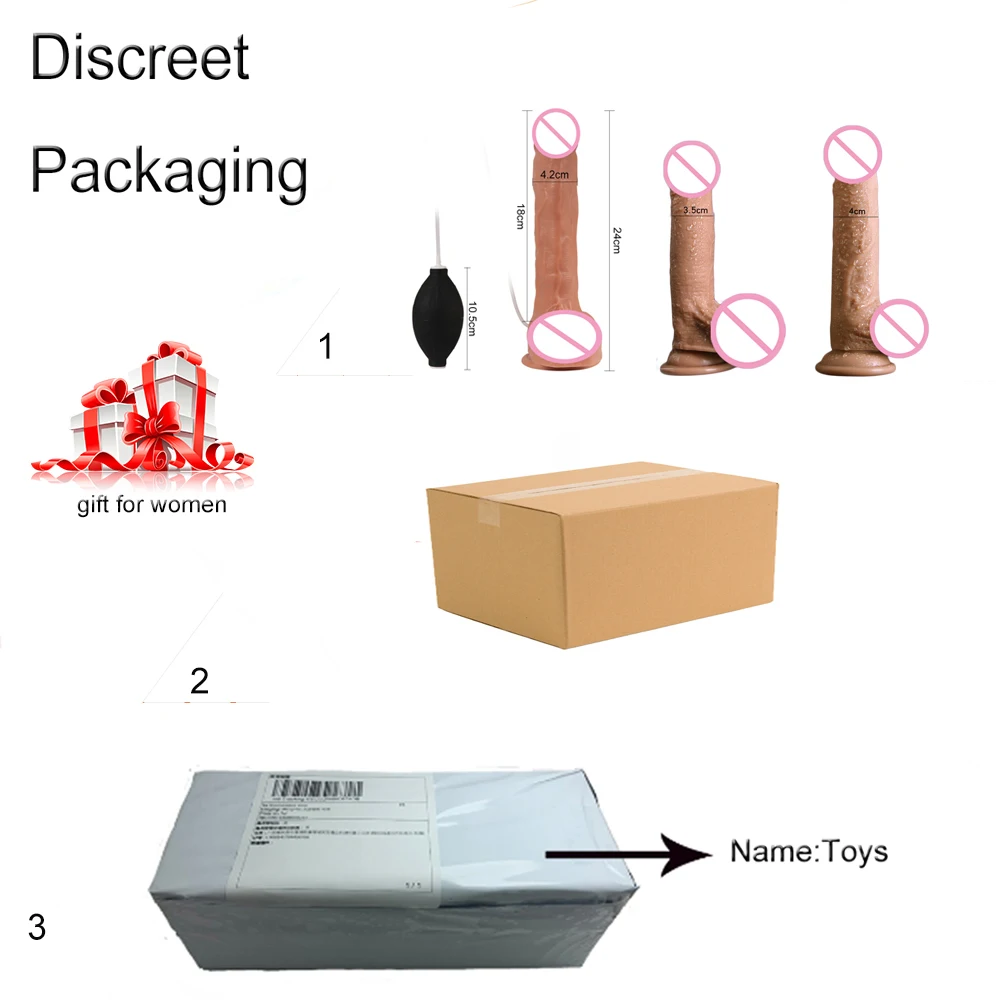 Большой фаллоимитатор Фаллус реалистичный большой страпон эякуляционные