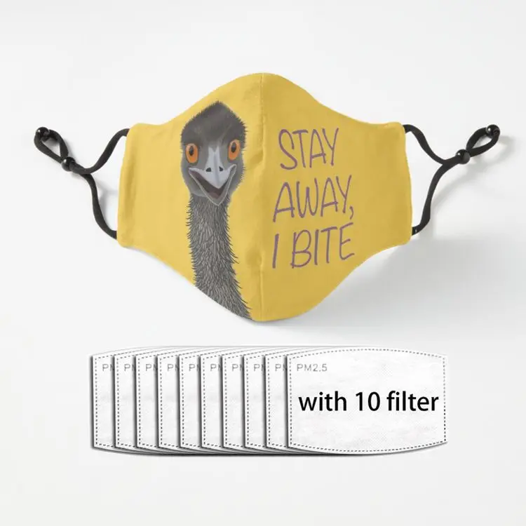 

Многоразовая маска для взрослых из полиэстера для защиты от укусов