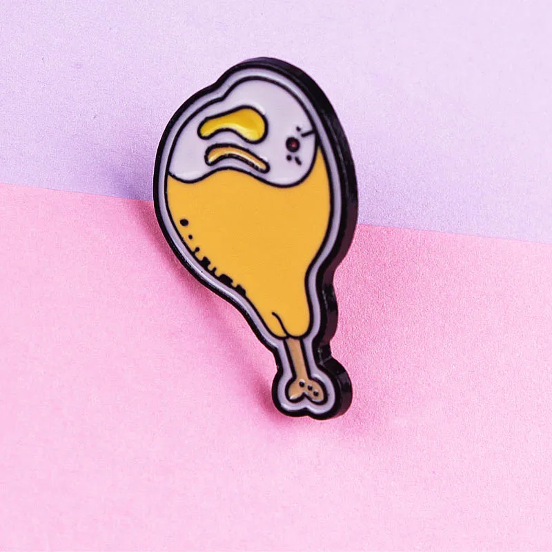 Булавка из цинкового сплава с изображением пищи бургеров хлеба курицы булавки