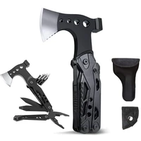 camping axe multitool hatchet multi plier 15 in 1 survival gear for outdoor hunting emergency escape tool with axes hammer knife