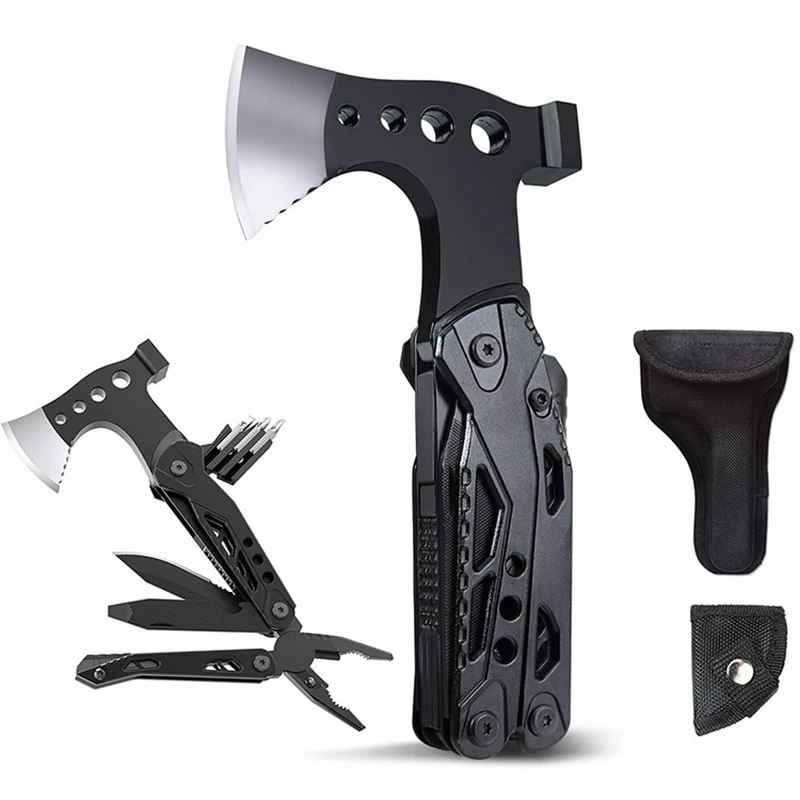 Топор для кемпинга Мультитул топор плоскогубцы 15 в 1 снаряжение выживания на