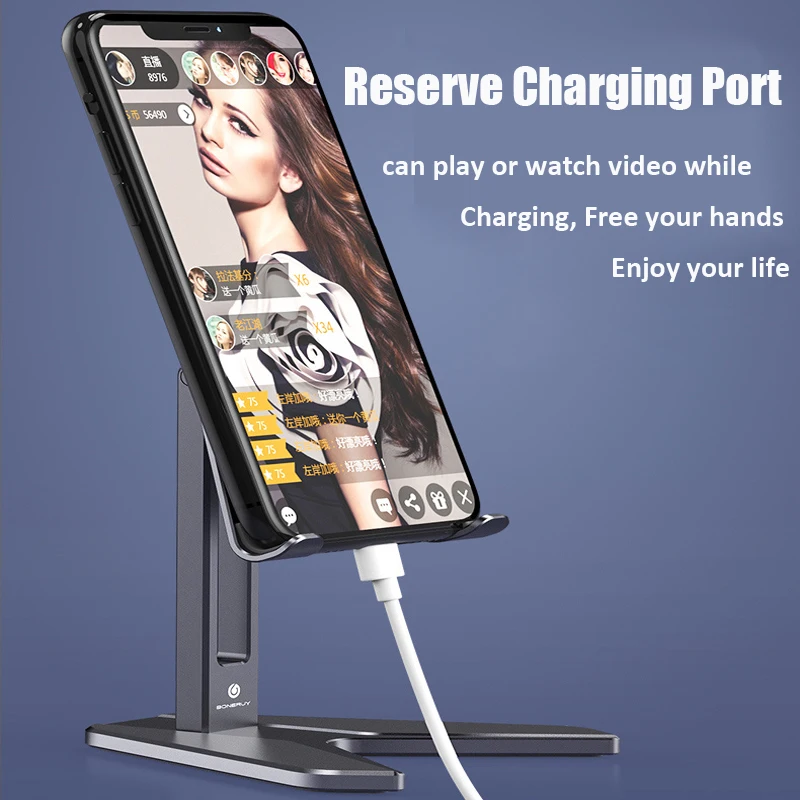 

Foldable Metal Desk Phone Tablet Holder Stand for IPhone 11 Phone Laptop Stand for Samsung Xiaomi Mi 9 for IPhone 7 8 X