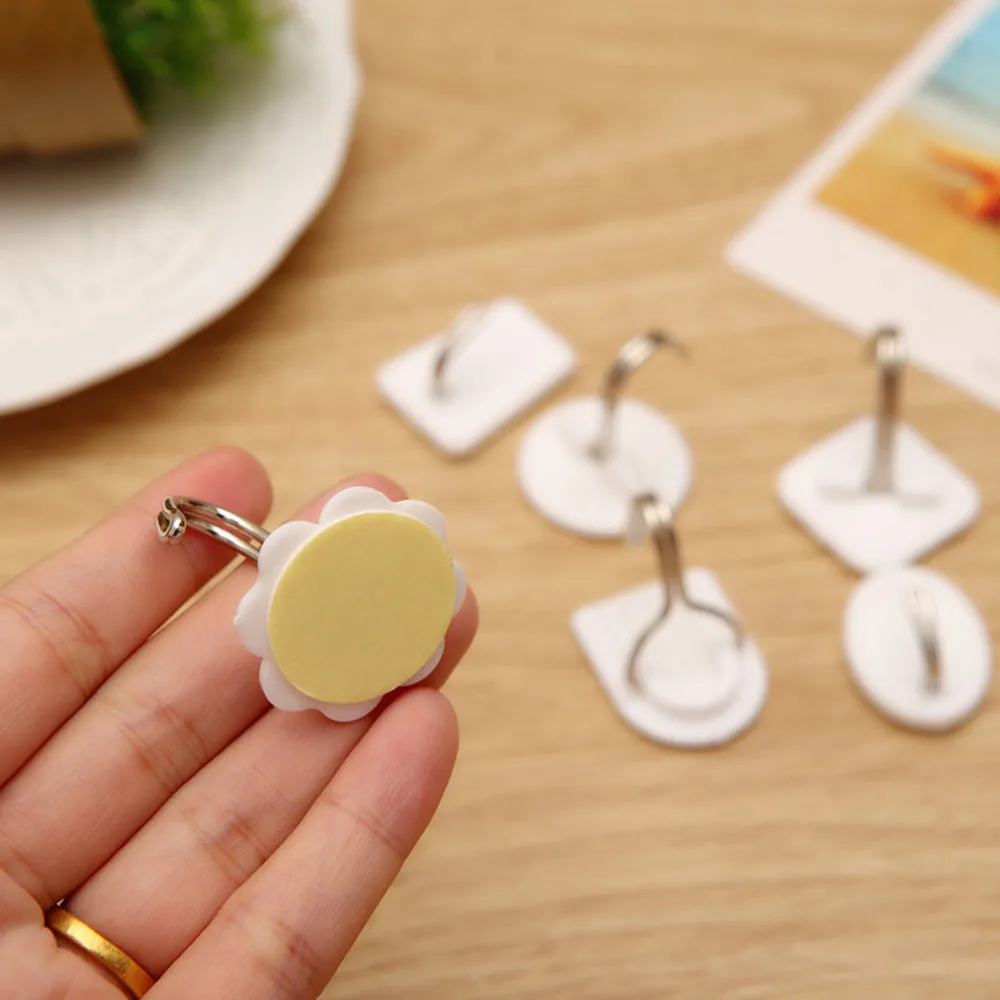 Самоклеящиеся крючки для ванной и кухни #15 6 шт. крепления на стену дверь