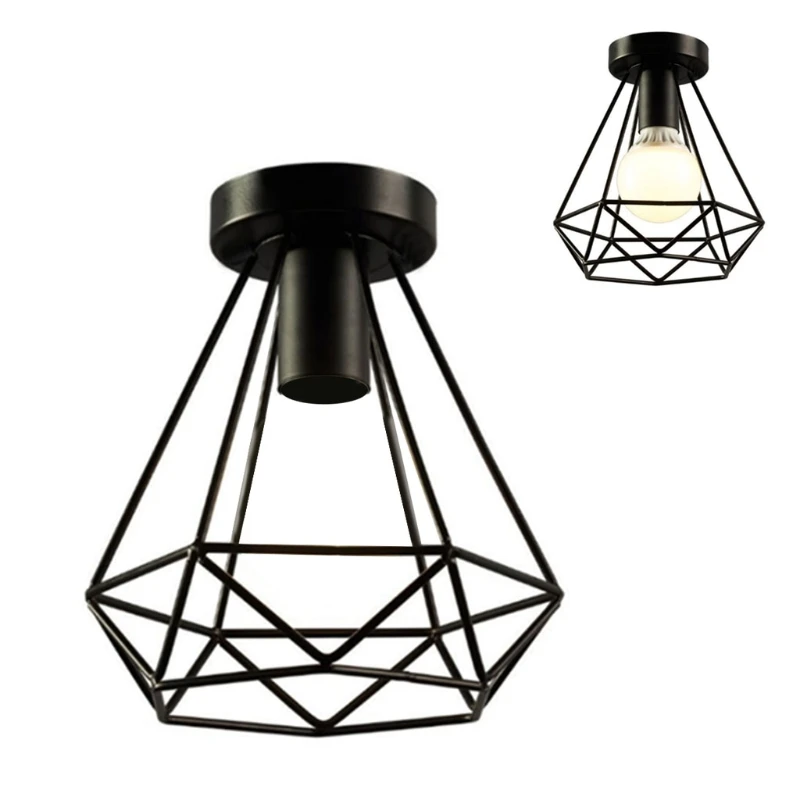 

European style diamond retro industrial style household metal ceiling chandelier lampshade Lamp Covers M06 21 Dropshipping