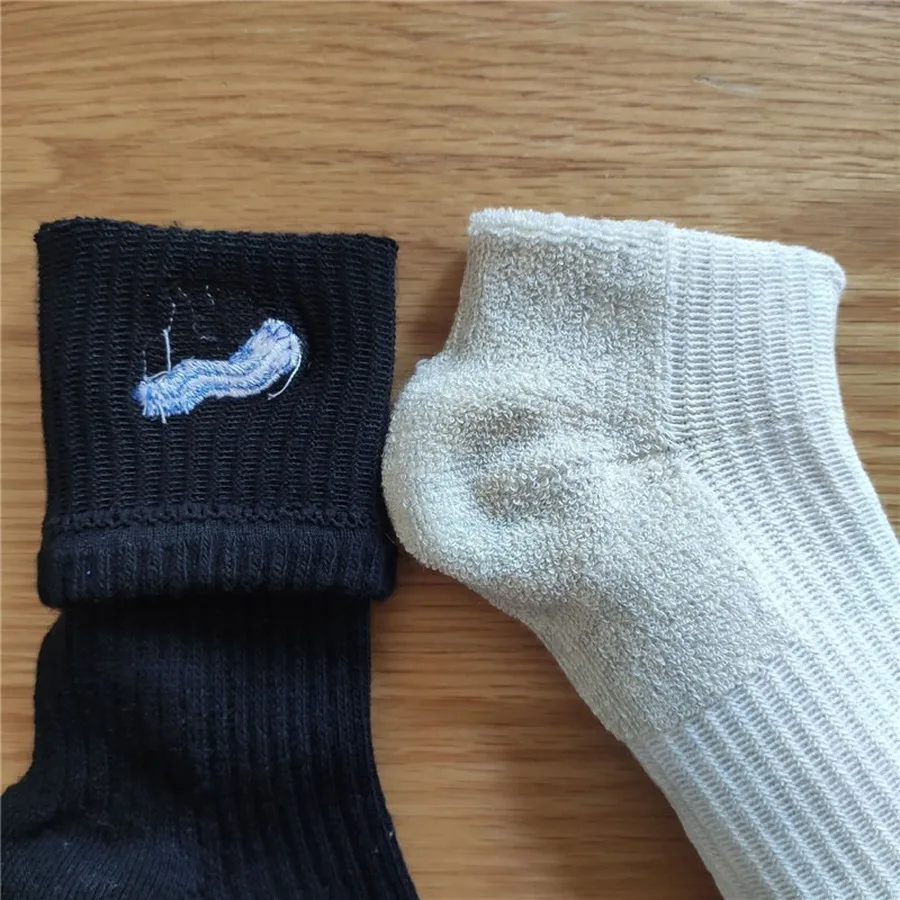 

Adererror Embroidery Maison Kitsune Sock Men Women embroidered fox Ader Error Sock Z-stitch socks men