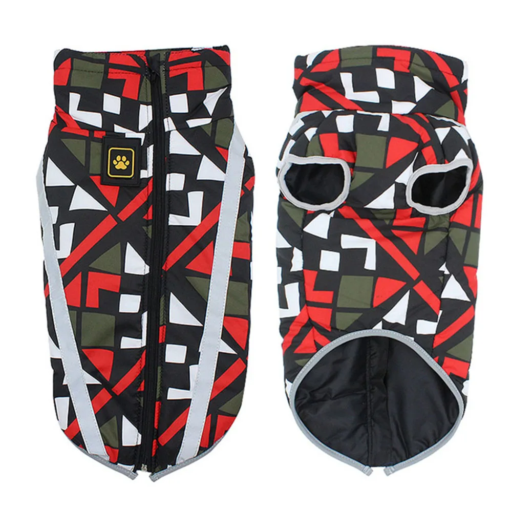 Водонепроницаемая зимняя одежда для домашних животных большого размера