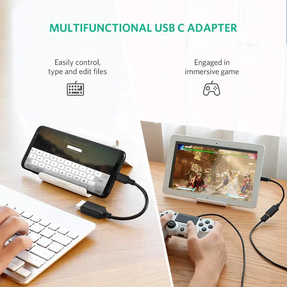 Переходник UGREEN с USB C на папа 3 0 A мама кабельный разъем совместимый MacBook |