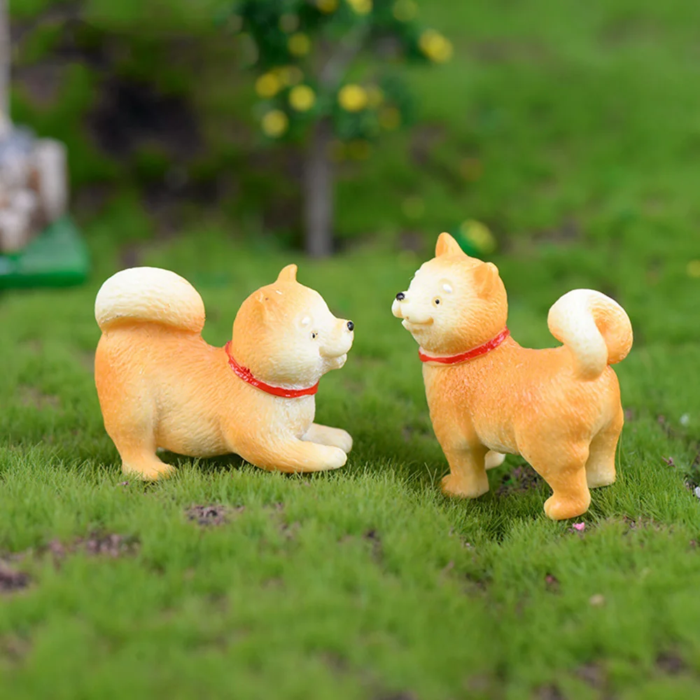 1 шт. миниатюрная статуя собаки аксессуары для украшения дома сада тип