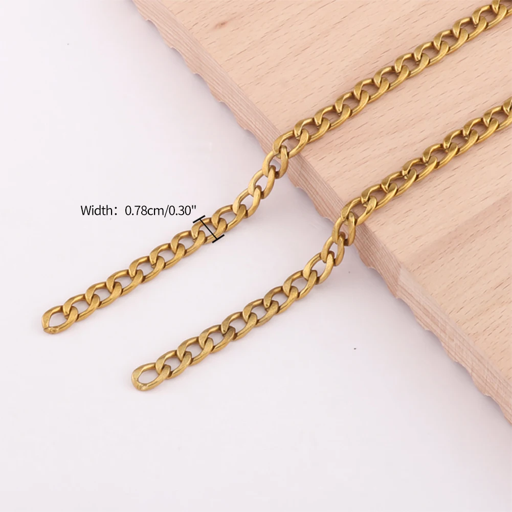 Ladies Bags Shoulder Bag Chains Hardware Chains Handle Accessories Shoulder Strap Accessories Gilt Gold Light Gold Straps Chain