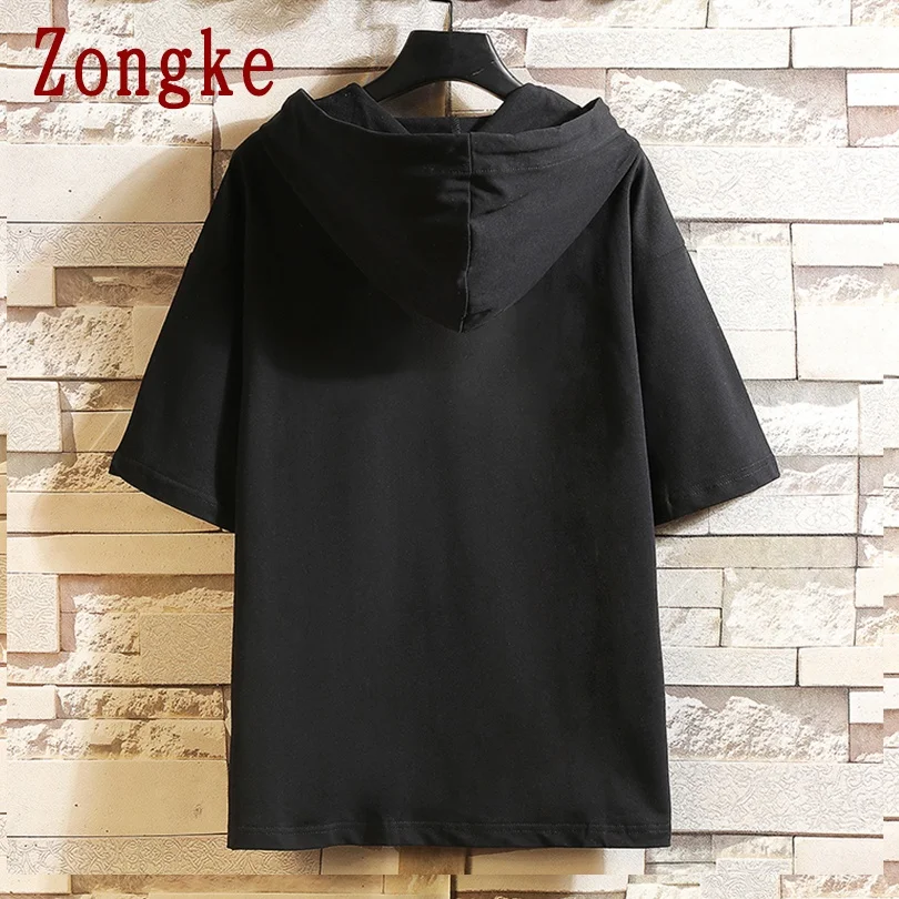 Пуловер Zongke с принтом кошек толстовка Мужская Уличная одежда корейский стиль