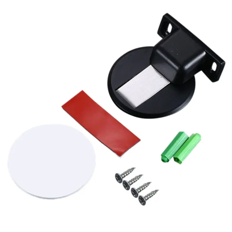 

Stainless Steel Magnetic Door Stopper Non-Punching Hidden Nail-free Door Stops X37B