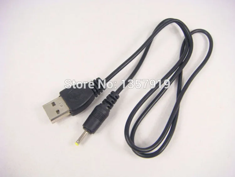 Оптовая продажа 100 шт./лот 70 см высокоскоростной USB к DC2.0 черный кабель питания 2 мм