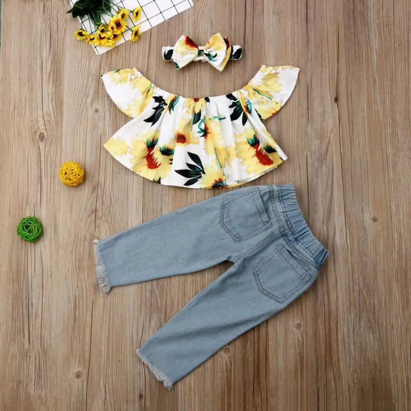 Летний комплект одежды для маленьких девочек бикини с бантиком и ананасом топ на