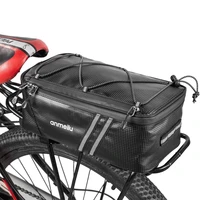 rainproof bicycle rack bag bike trunk pack cycling rear storage organizer pannier with rain cover