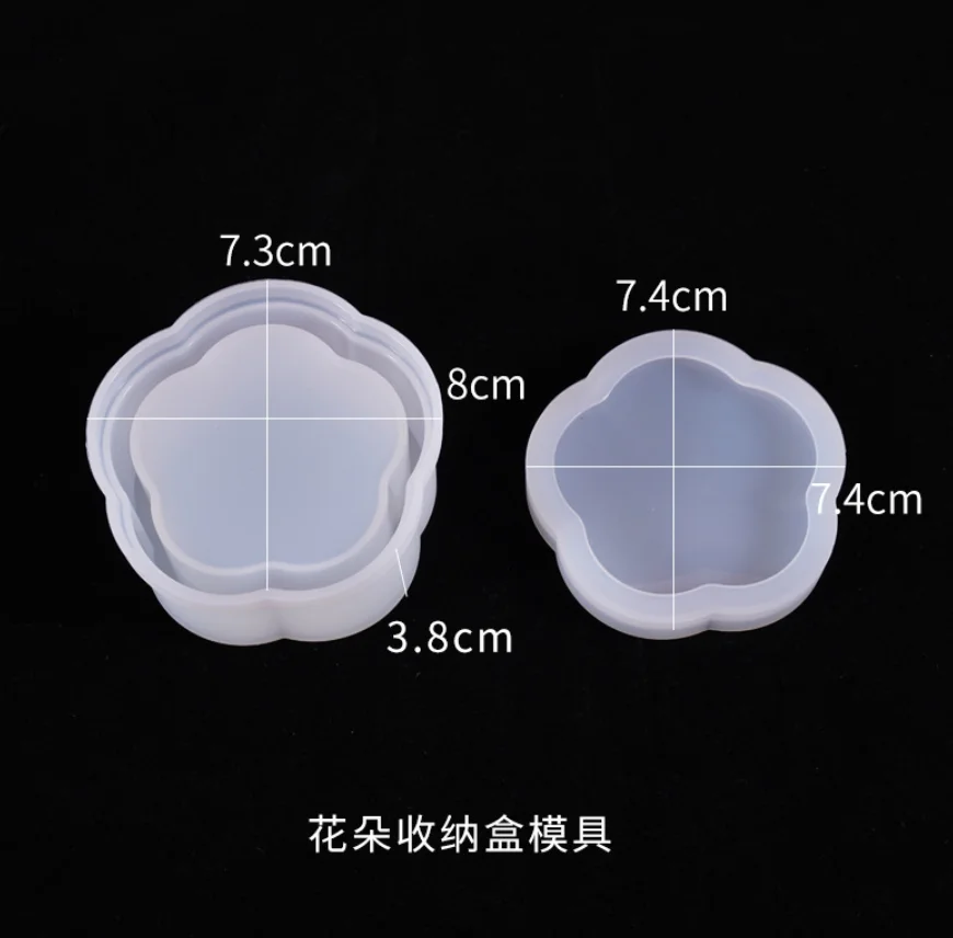

Storage Box Resin Silicone Mold For Jewelry Making Heart Shape Cut Mold DIY Crystal Epoxy UV Gift Box Jewelry Tools