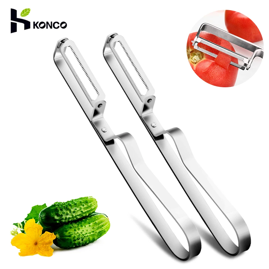 Konco Stainless Steel Peeling Knife Multi-Function Vegetable Fruits Peeler Kitchen Gadget Tool Acssessory | Дом и сад