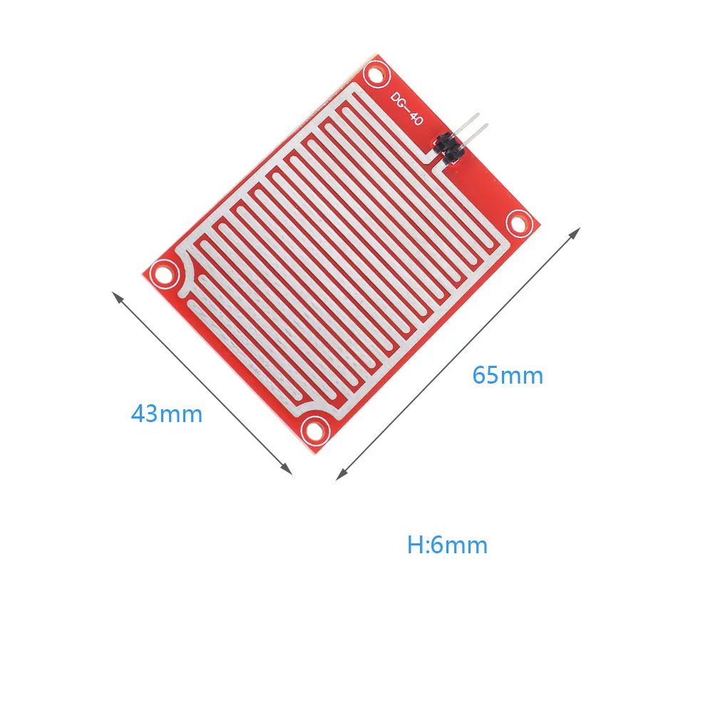 

DC 3.3V~5V Rain Sensor Module Raindrop Humidity Detection Sensor Module
