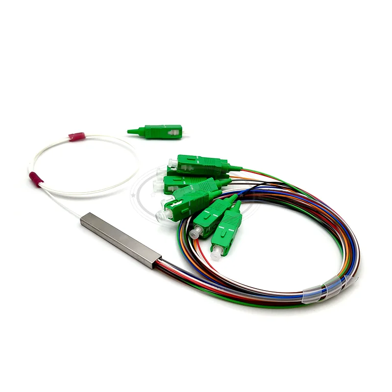 0 9 мм стальная трубка флейта 1x8 SC/APC соединитель |