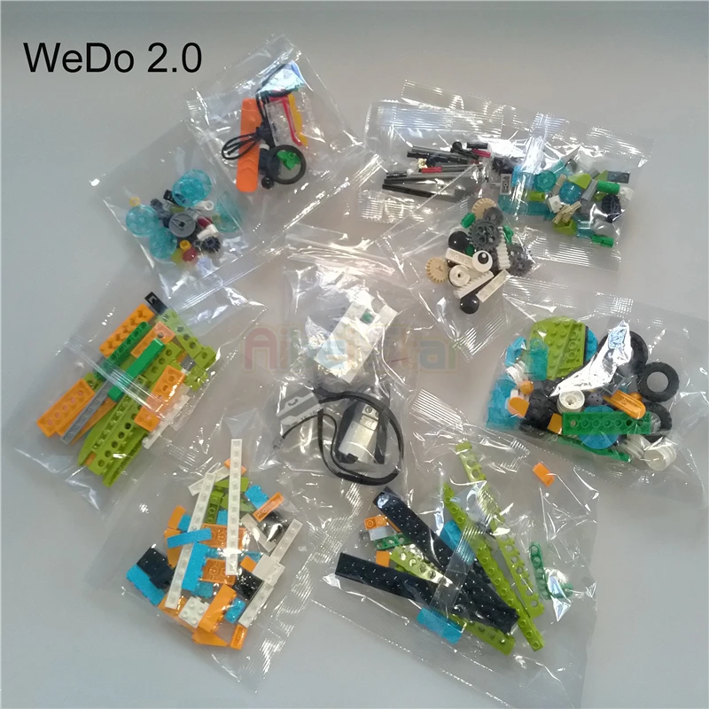 280 pcslot wedo 2 0 robotics construction set building blocks compatible with a variety of educational diy toys free global shipping