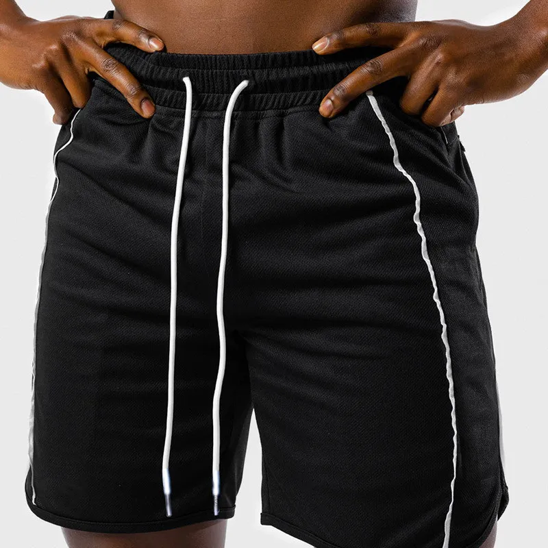 

2020 Summer Mens Fitness Fashion Casual Sports Jogger Shorts Running Breathable Quick-drying Beach Pants Men -40