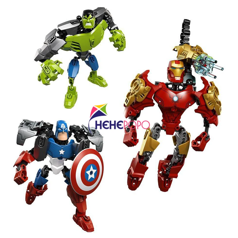 Конструктор мстители для мальчиков модель супергероя игрушка сделай сам