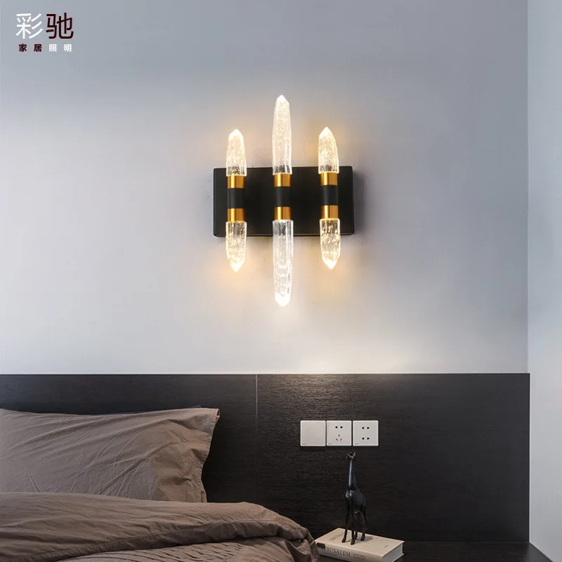 

Japan deco maison avizeler nicho de parede iron corridor bedside dining room home deco bedroom lamp