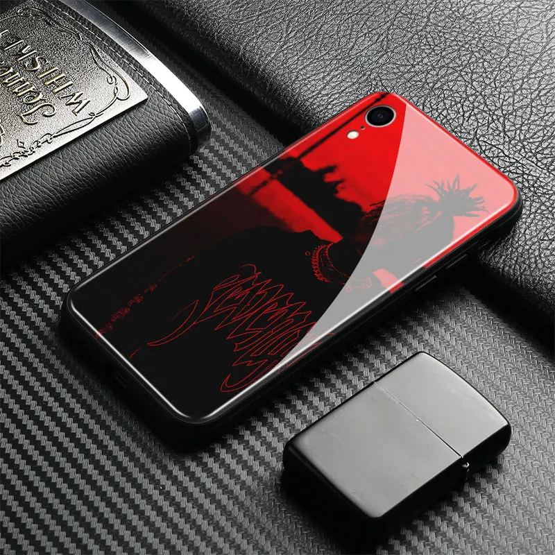 Силиконовый чехол XXXTENTACION Rapper RIP из закаленного стекла для apple iPhone 6 6s 7 8 Plus X XR XS 11 Pro