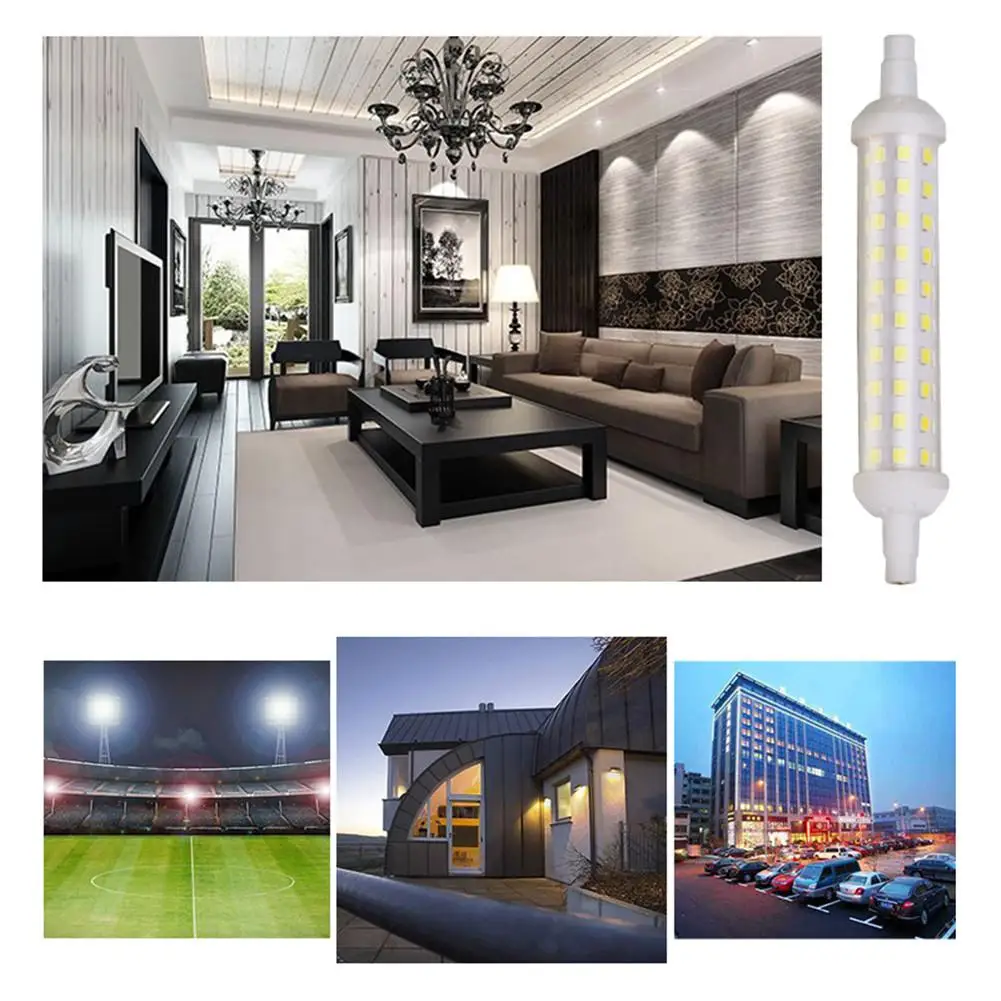 Новый 80 шт. светодиодный светильник с регулируемой яркостью R7S типа кукурузы 2835 SMD