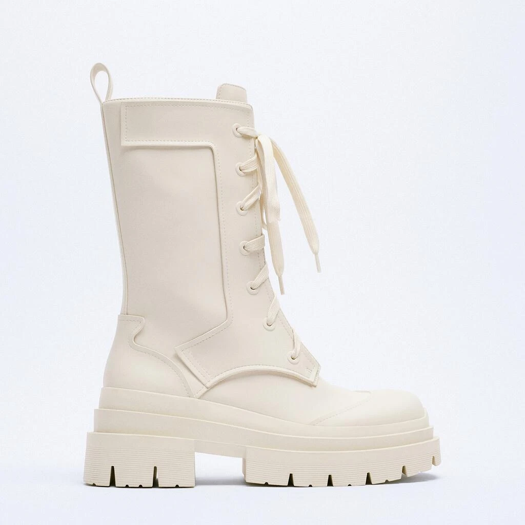 

Brand Design Genuine Leather Ankle Boots Women British Style Autumn and Winter Women Boots Thick Bottom Short Botas De Mujer