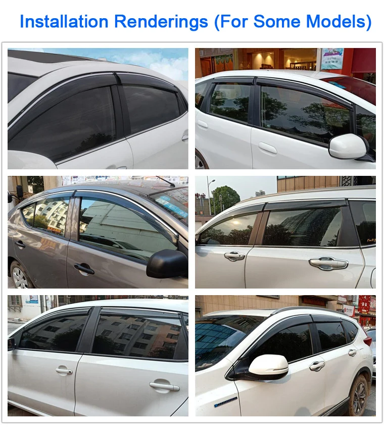 Для Ford Focus Хэтчбек 2019-2020 окно козырек Vent Оттенки Пластик дождь и блеск Защита от