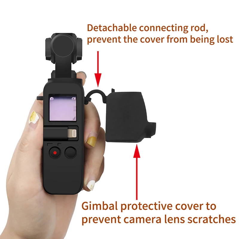Силиконовый чехол для камеры и крышка объектива Защитная карманного шарнирного