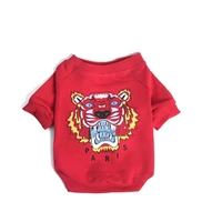 fashion dog sweatshirt cotton tiger printing red coat for small dog jersey xxs xs new year costume for dogs b1546