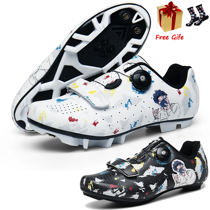 Men Cycling Sneakers MTB Flat Shoes Specialized Women SPD Racing Trek Bike Footwear Male Mountain Freestyle Bicycle Shoes Road