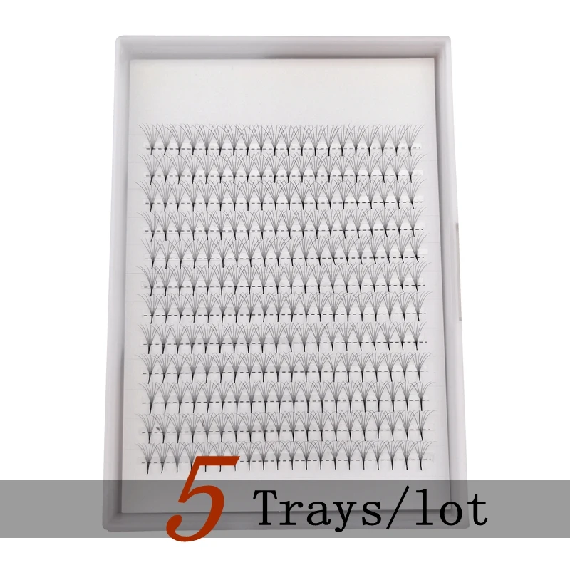 5 лотков 240 вентиляторов/лоток для ресниц с острым основанием 6D 7D 8D ресницы