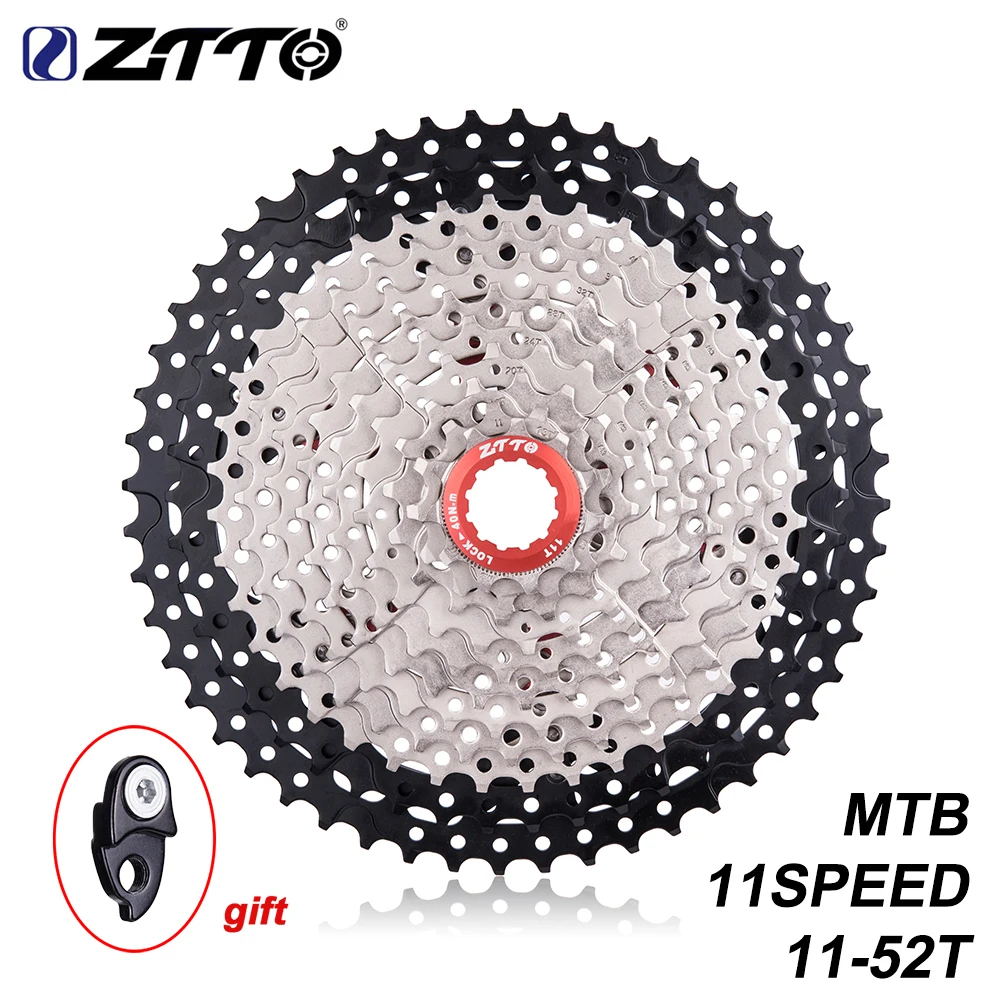 Кассета ZTTO MTB 11 скоростей 52T L 11s 11V K7 широкое соотношение свободного хода цепи