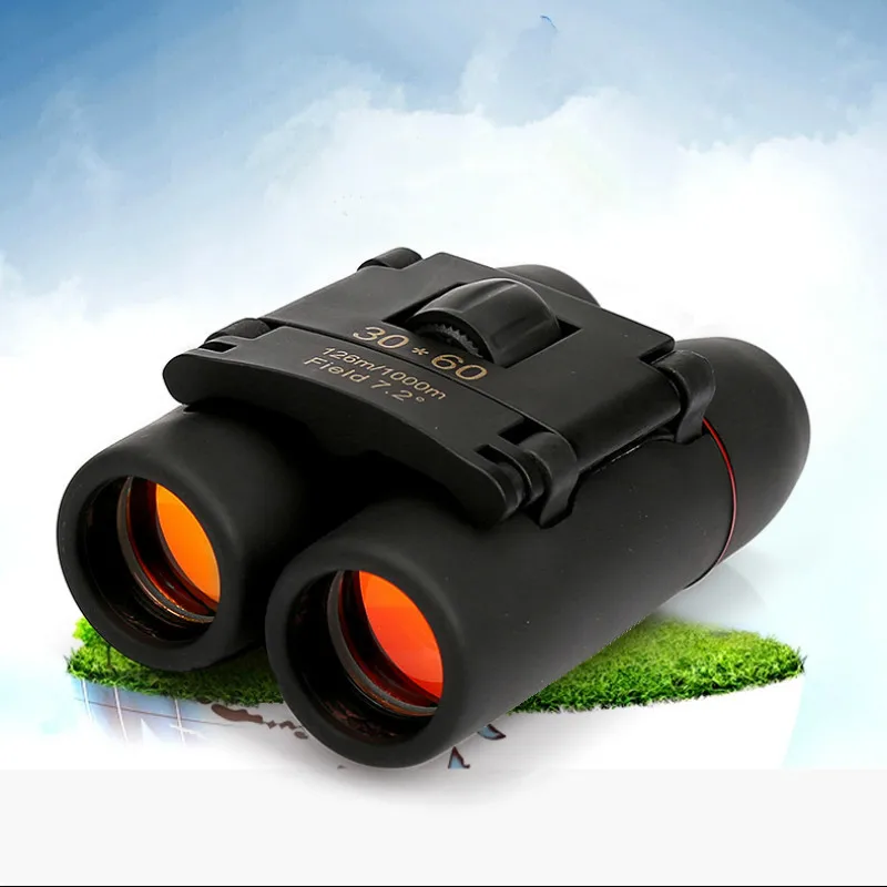 Мощный бинокль с красной пленкой 30x60 портативный мини телескоп высокого качества