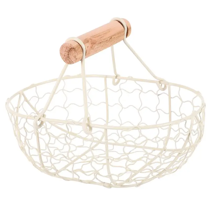 

Desktop Decoration Fruit Basket Multifunctional Egg Iron Basket for Daily Use