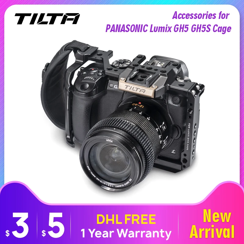 TILTA аксессуары для цифрового фотоаппарата PANASONIC Lumix GH5 GH5S клетка с верхней Ручка