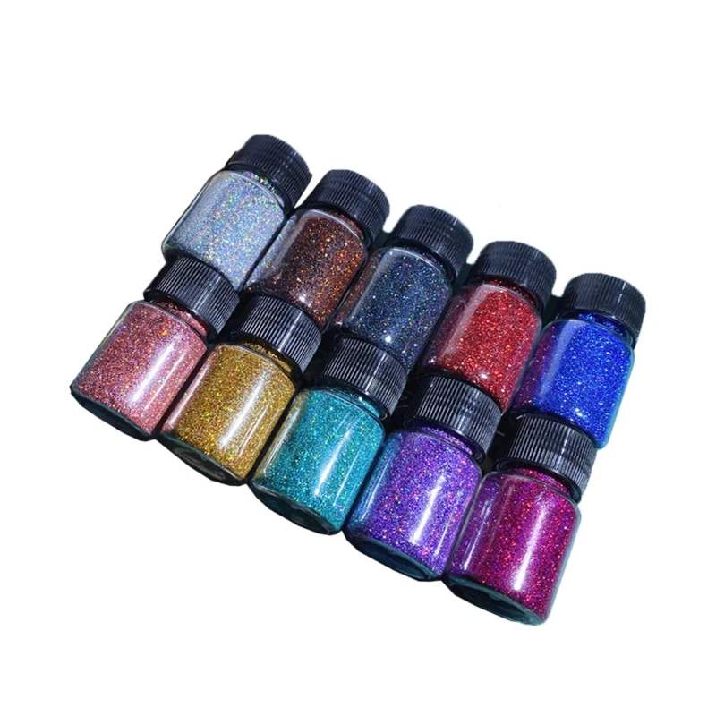 

10 Colors Resin Casting Mold Fine Glitter Epoxy Resin Sequins Pigment 10g Per K9FA