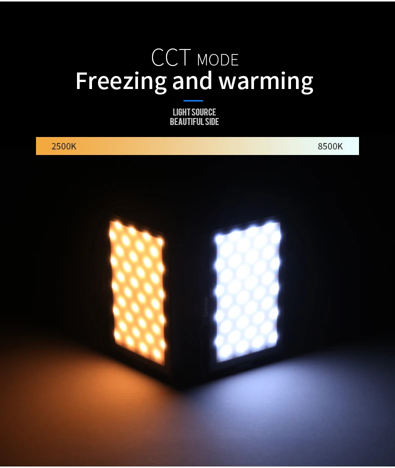 SETTO цветной RGB светодиодный светильник для видеосъемки с регулируемой яркостью и полноцветным режимом съемки студийный Vlog светильник для фотосъемки ing Pocketlite для DSLR камеры