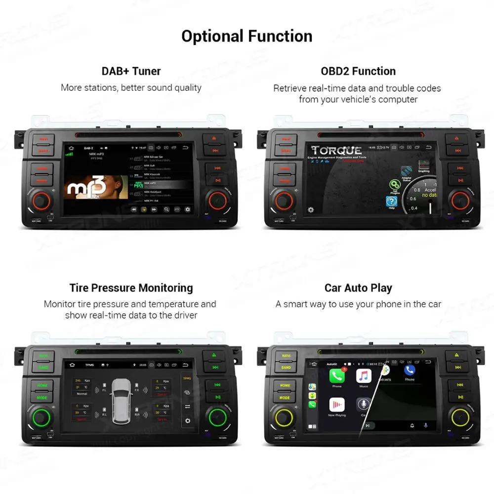 XTRONS 7 ''PX5 Android 10 0 радио автомобильный DVD-плеер GPS для BMW E46 седан Rover 75 1999 2000 2001 2002