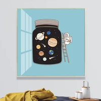 astronaut painting pictures art posters and prints starry sky living room home decoration wall decoration abstract art