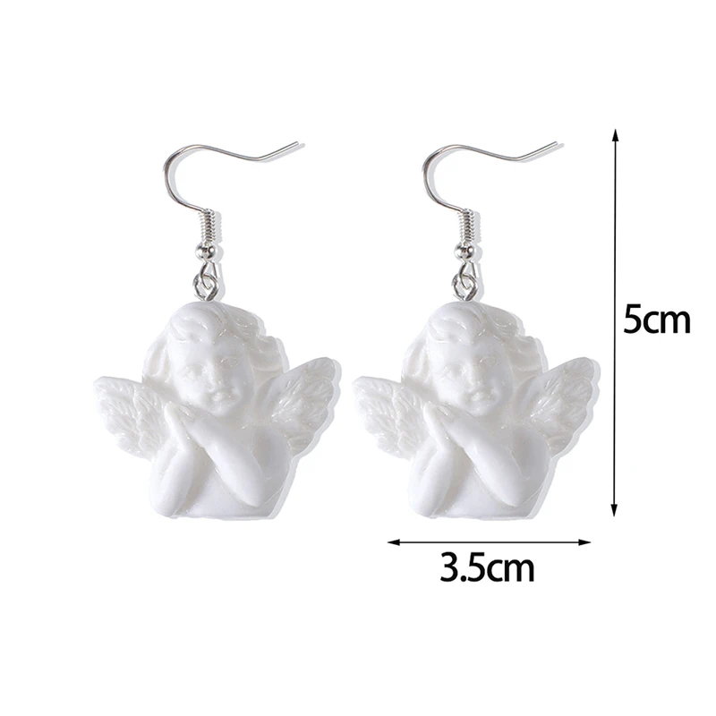 

Cute Mini Cupid Angel Pendant Earring Vintage Charm Punk Angel Drop Earrings Jewelry Cool Women Friendship Gifts