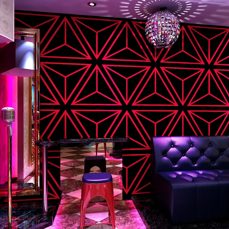 Beibehang Водонепроницаемые абстрактные геометрические обои KTV для спальни гостиной ТВ заднего плана декор стен для дома.