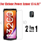 Стекло 3-в-1 для Ulefone Power Armor 13, 6, 81, защита для экрана, полная защита для Ulefone Power Armor 13, стекло для объектива камеры