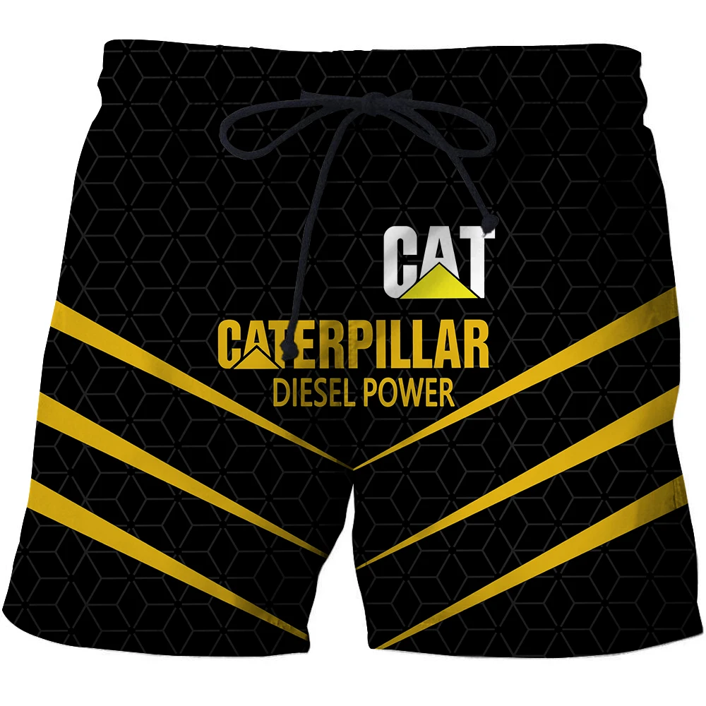 

2021 New CAT CATERPILLAR Car Logo 3D Printing Casual Shorts Beach Pants Men's Shorts Basketball Shorts