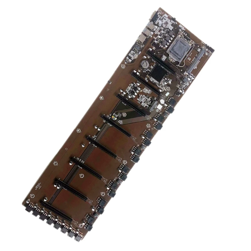 BTC ETH B85 Mining Motherboard 8 GPU Graphics Card Slots DDR3 Memory Integrated VGA Low Power Consumption Exquisite | Компьютеры и